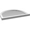 Ekena Millwork Round Top Surface Mount PVC Gable Vent w/ 2"W x 2"P Brickmould Sill Frame, 32"W x 26"H GVPRT32X2603SN - alternate 3